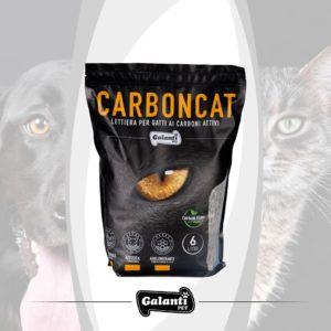 CARBONCAT - 6lt lettiera per gatti carboni attivi